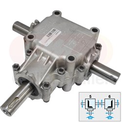 GEARBOX 1:1 15HP 25MM SHAFTS