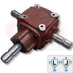 GEARBOX 1:1 26.5 KW 1-3/8X Z6