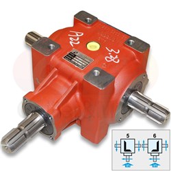 GEARBOX 1:1 55HP 1-3/8X Z6