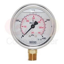 PRESSURE GAUGE 580PSI 63MM