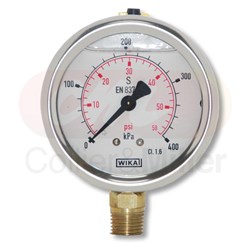 PRESSURE GAUGE 60PSI 63MM