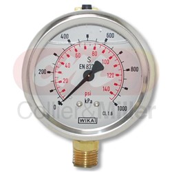 PRESSURE GAUGE 145PSI 63MM