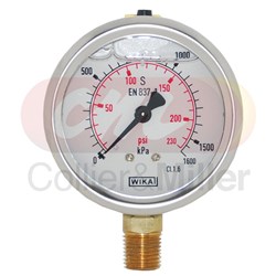 PRESSURE GAUGE 230PSI 63MM