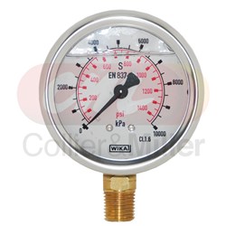 PRESSURE GAUGE 1450PSI 63MM