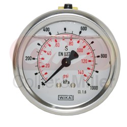 PRESSURE GAUGE 145PSI 63MM