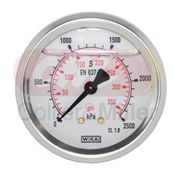 PRESSURE GAUGE 360PSI 63MM