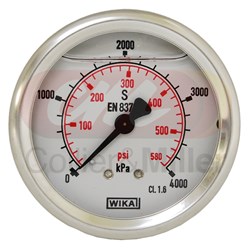 PRESSURE GAUGE 580PSI 63MM