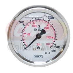 PRESSURE GAUGE 2300PSI 63MM