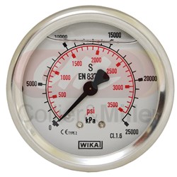 PRESSURE GAUGE 3600PSI 63MM