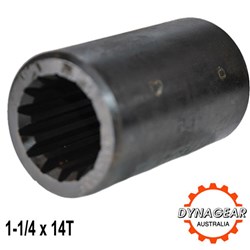 SPLINED COUPLING 1-1/4 X 14T
