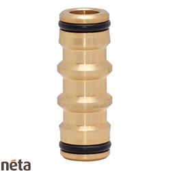 NETA BRASS HOSE 2 END COUPLER