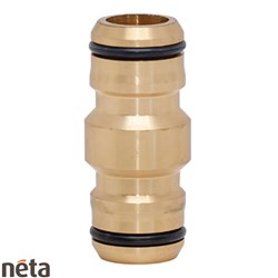 NETA BRASS HOSE 2 END COUPLER