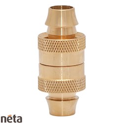 NETA BRASS HOSE JOINER 12MM