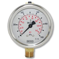 PRESSURE GUAGE 145PSI 100MM