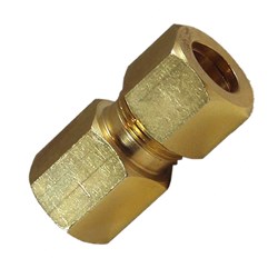 BRASS COMPRESSION CONNECTOR F