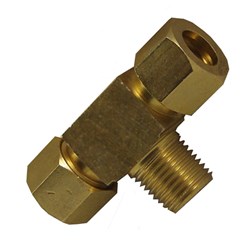 BRASS COMPRESSION BRANCH TEE