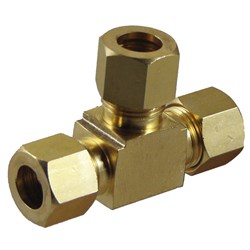 BRASS COMPRESSION UNION TEE