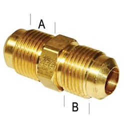 BRASS FLARE UNION 1/4 TUBE