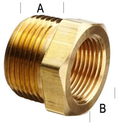 BRASS 22MM(M) X NPT(F)1/4 BUSH