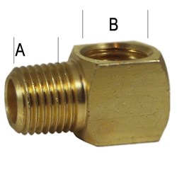 BRASS BSPT ELBOW 90 M/F