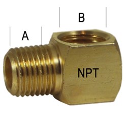 BRASS NPT ELBOW 90 M/F