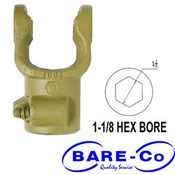 YOKE Q/R A4 1-1/8 HEX BARE-CO