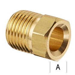 BRASS INVERTED FLARE NUT 1/2