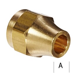 BRASS 3/8 SAE FLARE NUT