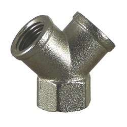 BRASS BSPT Y-PIECE F/F/F