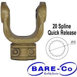 YOKE Q/R N7 1-3/4 X 20 SPLINE