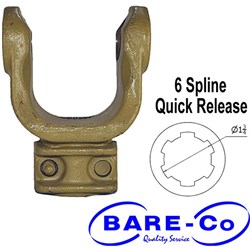 YOKE Q/R A8 1-3/4 X 6 SPLINE