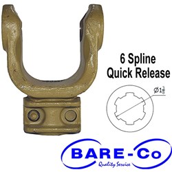YOKE Q/R A8 1-3/8 X 6 SPLINE