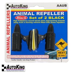 BLACK ANIMAL REPELLER SET OF 2