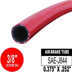AIR BRAKE TUBE J844 RED 3/8
