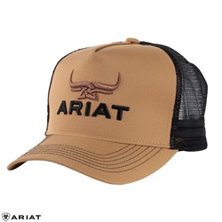 ARIAT TRUCKER CAP BULL HORN