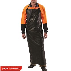 APRON BIB PVC BLACK