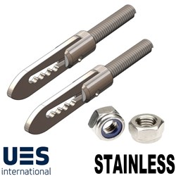 ANTILUCE FASTENER SML SS PK2