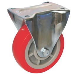 CASTOR 200MM URETHANE FIXED
