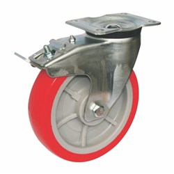 CASTOR 200MM URETHANE BRAKE