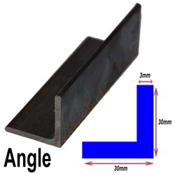 BLACK ANGLE 30MMX30MMX3MM