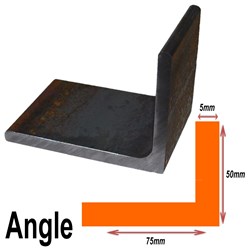 BLACK ANGLE 75MMX50MMX5MM
