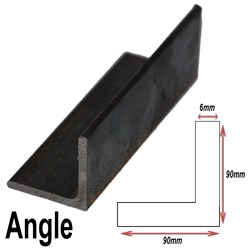 BLACK ANGLE 90MMX90MMX6MM