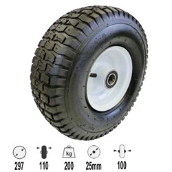 TURF TYRE 366MM OD X 25MM BRG