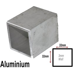 ALUMINIUM RHS 32X32X3