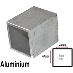 ALUMINIUM RHS 40X40X3
