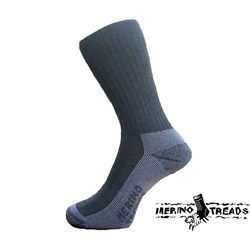 MERINO TREADS SOCKS CHARCOAL