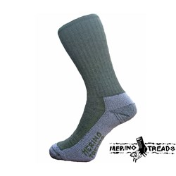 MERINO TREADS SOCKS DARK OLIVE