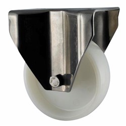 CASTOR 100MM S/STEEL FIXED