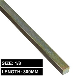 KEY STEEL 1/8 X 300MM LONG