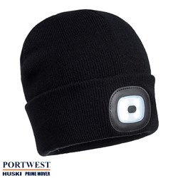 RECHARGEABLE TWIN LED BEANIE